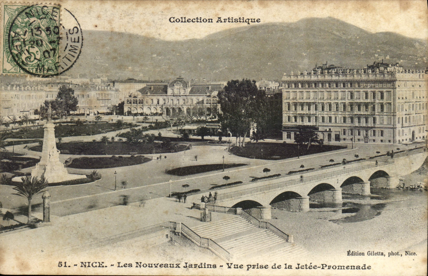 CPA Nice Les Nouveaux Jardins Vue prise de la Jetee Promenade