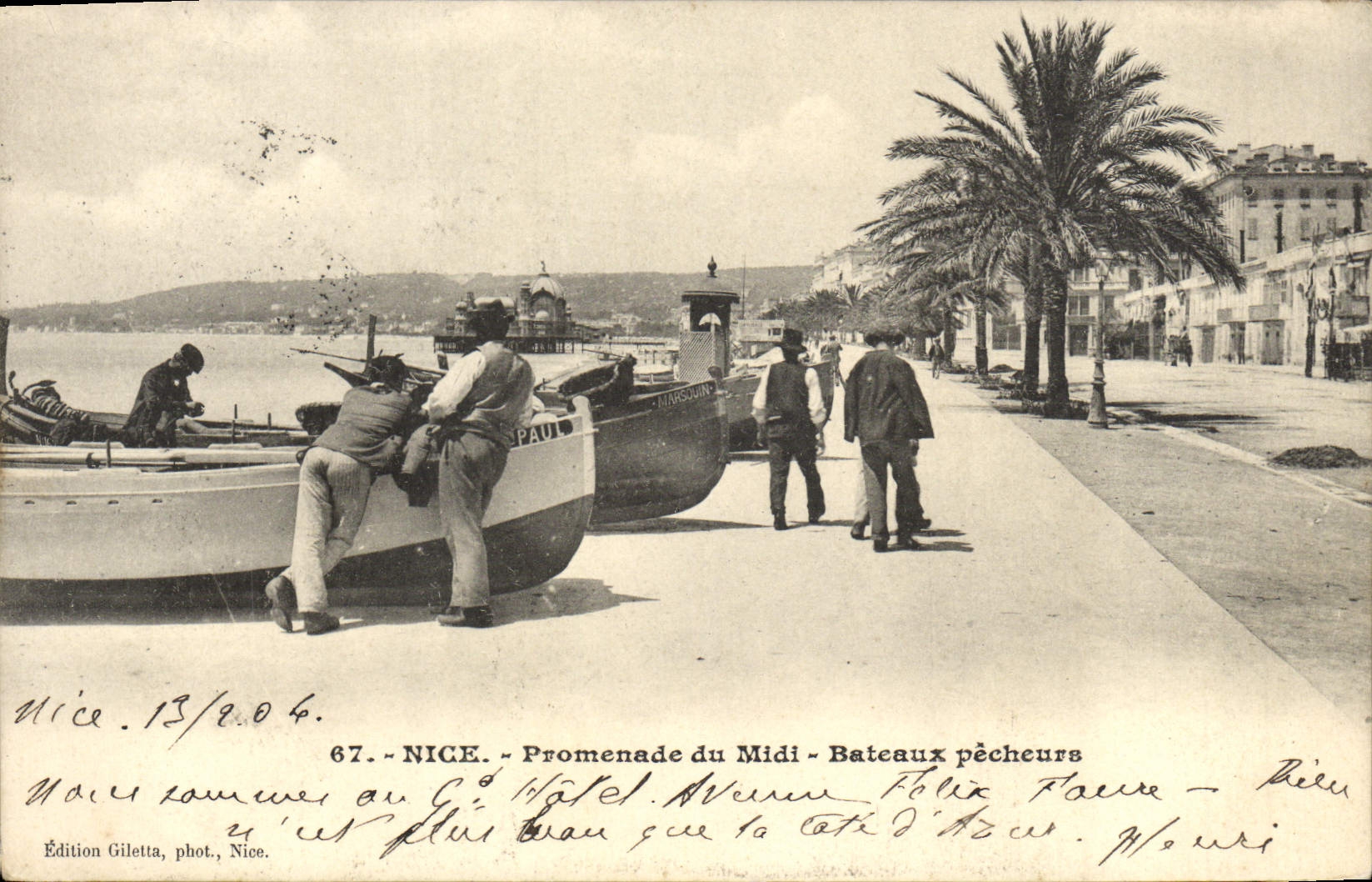 Caminata de la POSTAL de la VENDIMIA Niza de los barcos Sinning del sur