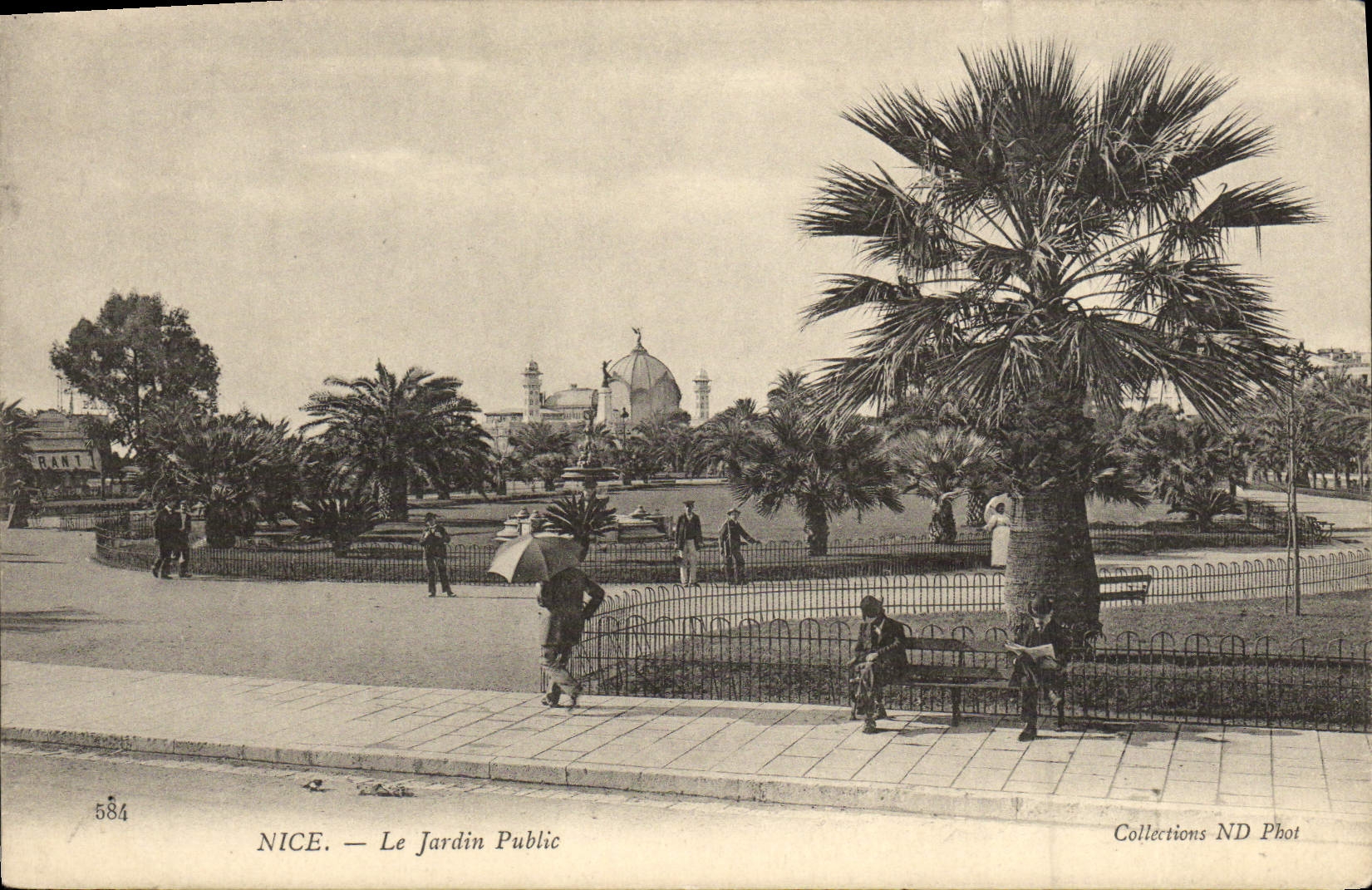 CPA Nice Le Jardin Public 