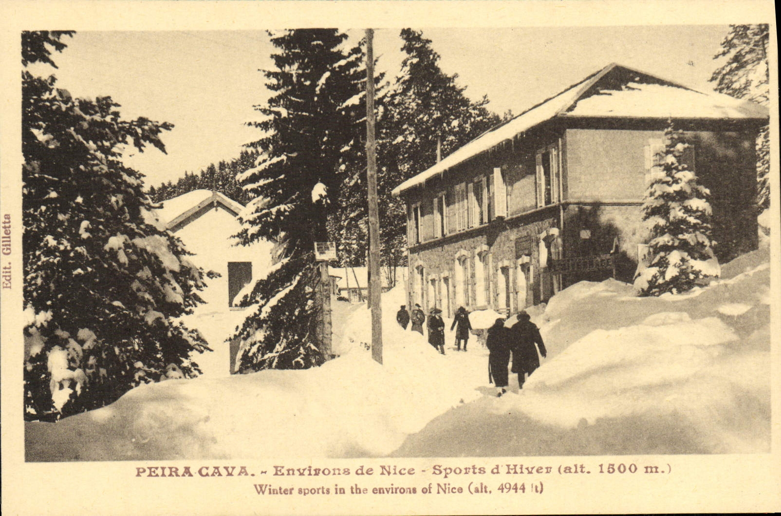 CPA Peira Cava Environs de Nice Sports d'Hiver
