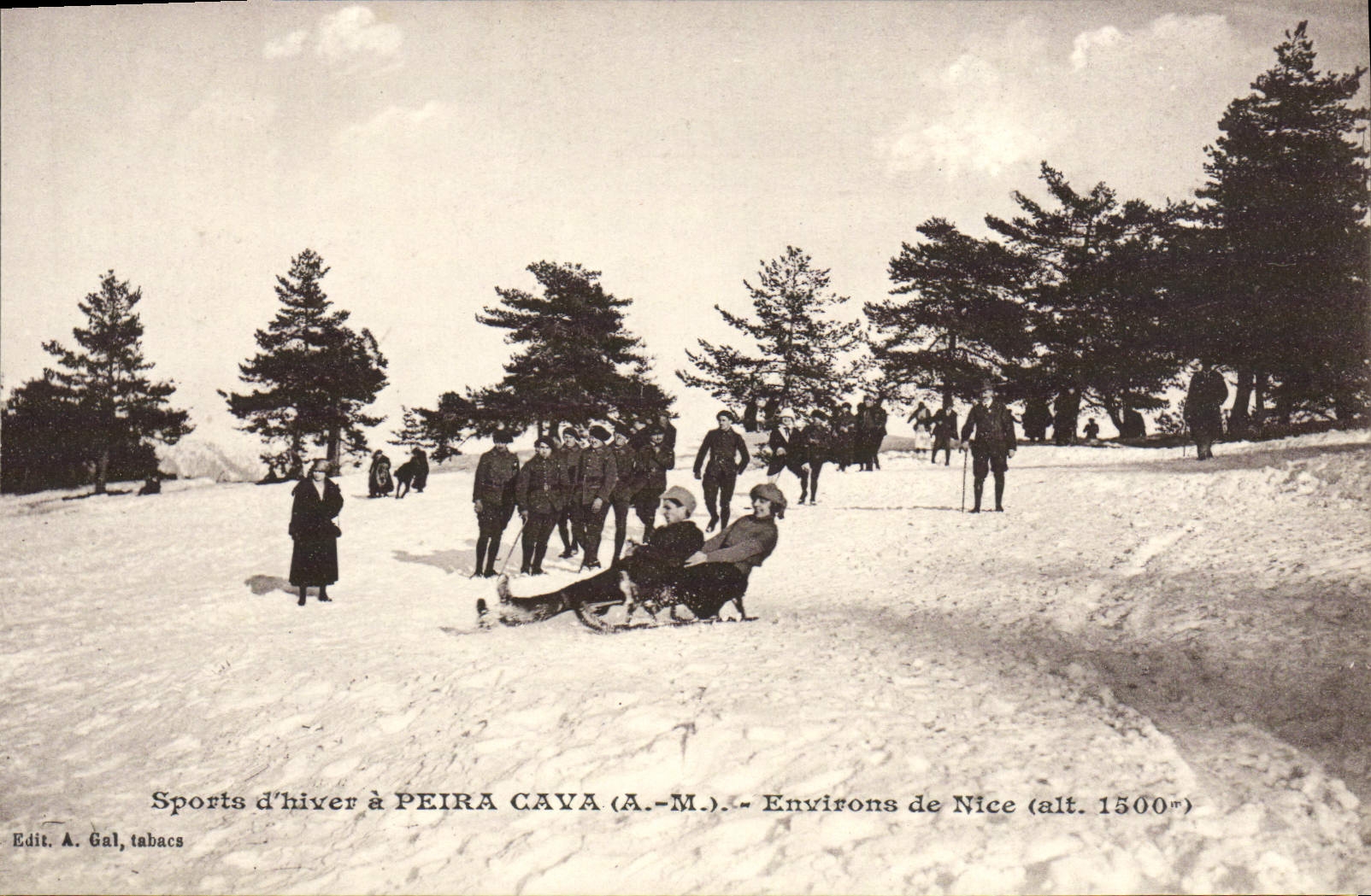 CPA Sports d'Hiver a Peira Cava Environs de Nice Luge Sports d'hiver Ski