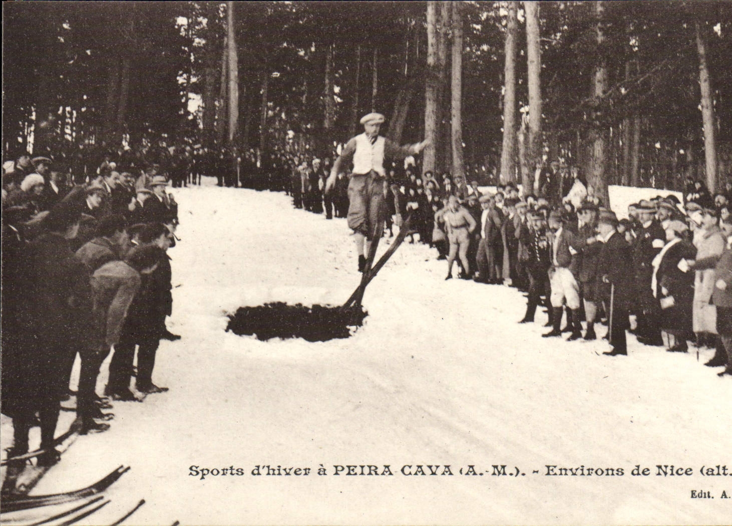 CPA Sports d'Hiver a Peira Cava Environs de Nice Saut a ski Sports d'hiver