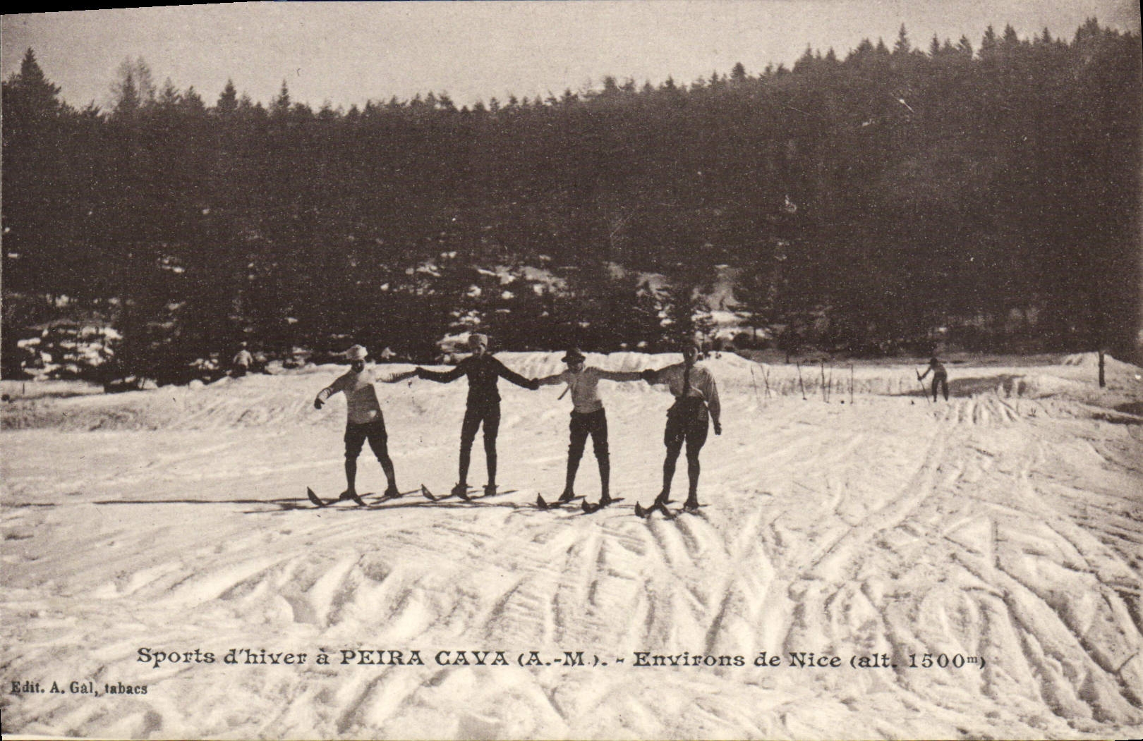 CPA Sports d'Hiver a Peira Cava Environs de Nice Skis Sports d'hiver