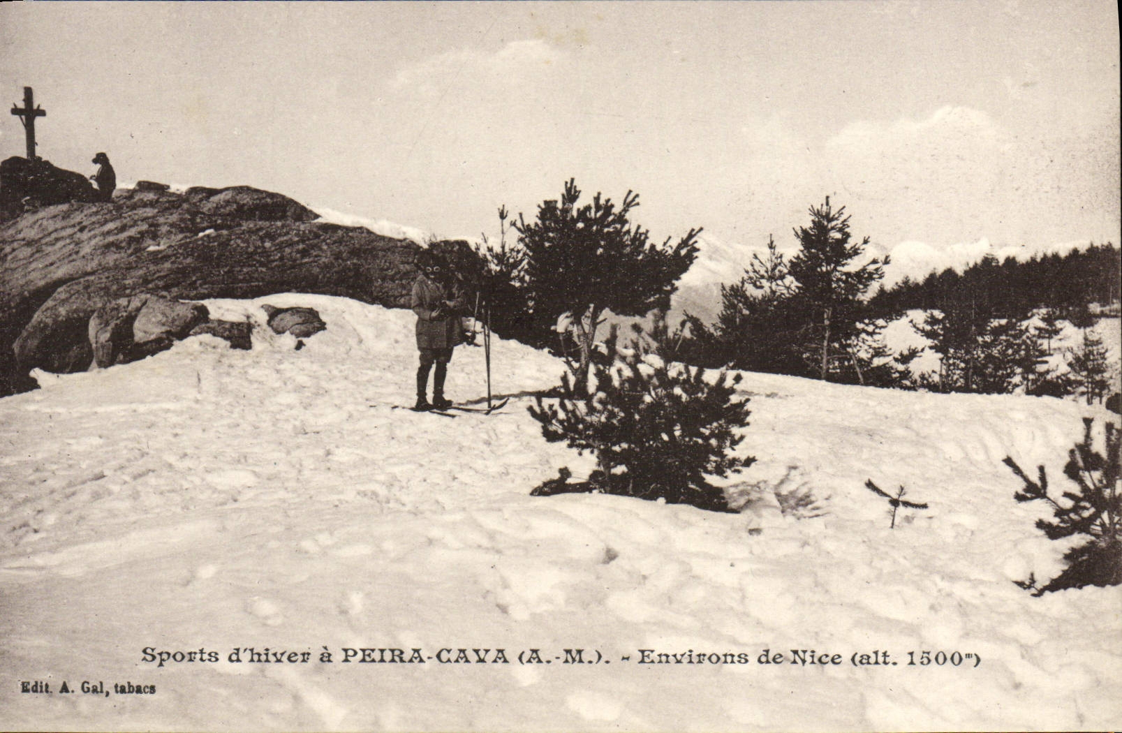 CPA Sports d'Hiver a Peira Cava Environs de Nice Skis Sports d'hiver