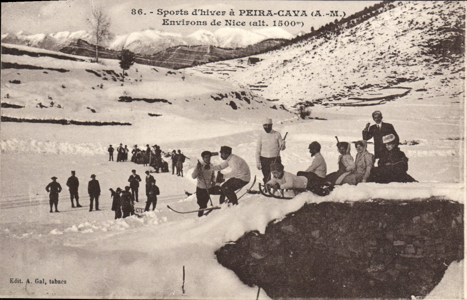 CPA Sports d'Hiver a Peira Cava Environs de Nice Ski Luge Skis Sports d'hiver