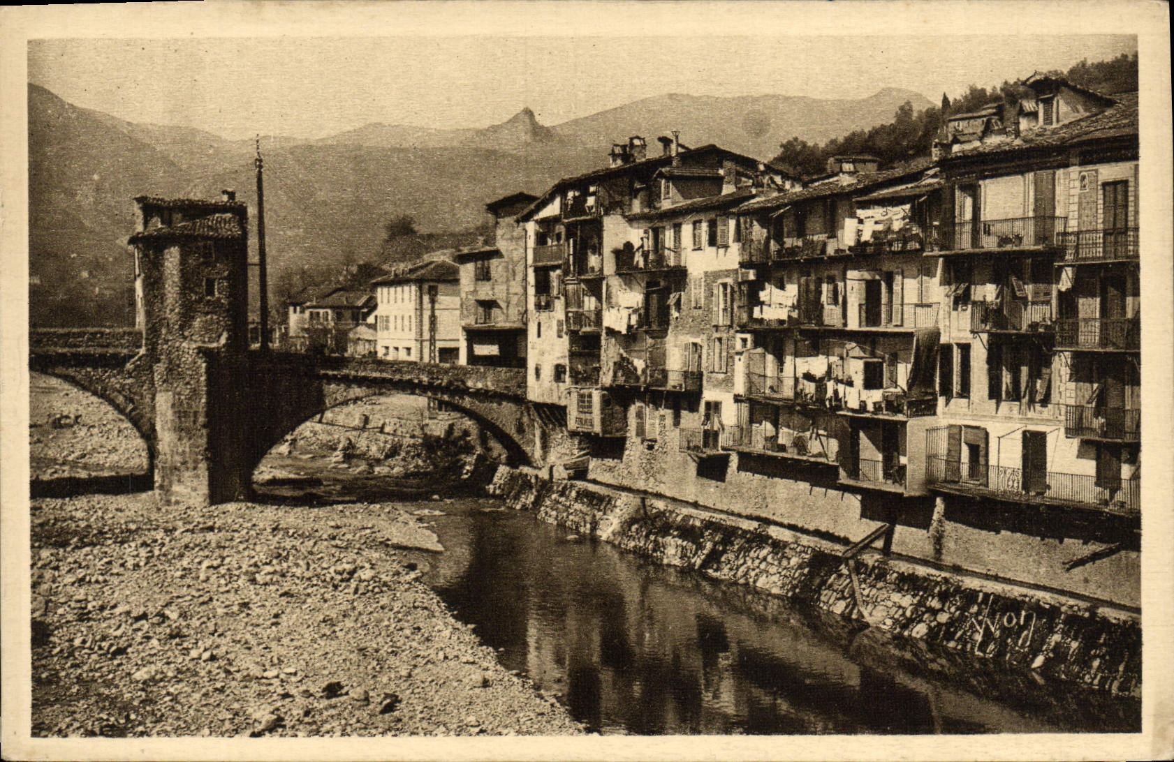 CPA Sospel Le Vieux Pont et la Bevera