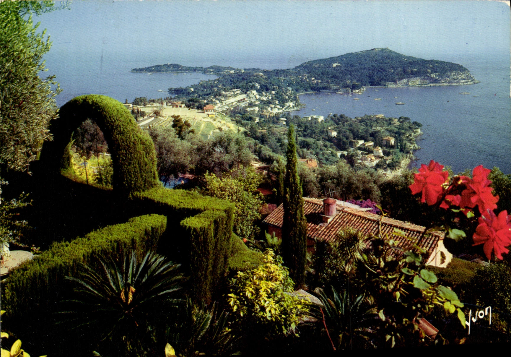 POSTAL MODERNA cabo santo Ferrat de Jean visto en el cabo