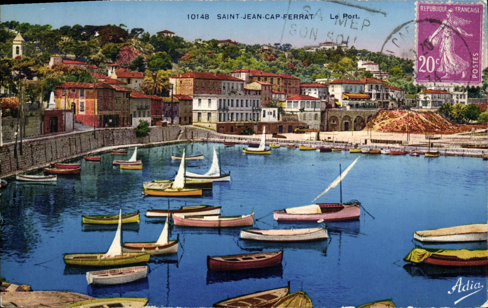 CPA Saint Jean Cap Ferrat le Port Bateaux