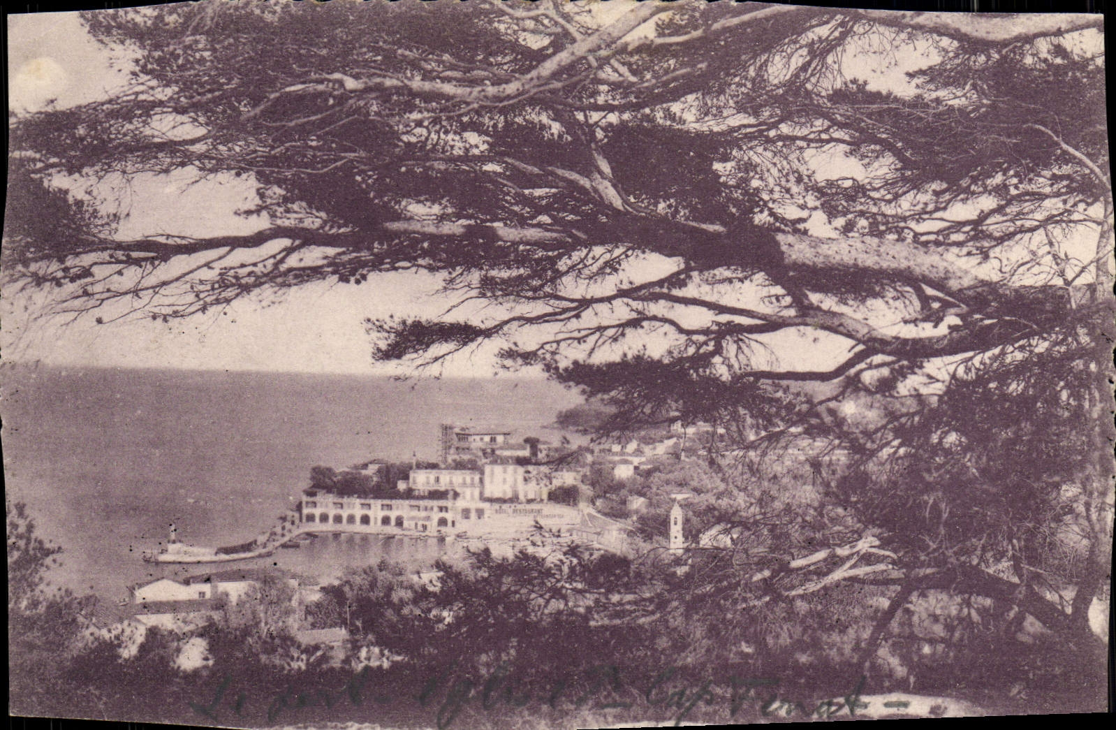 VINTAGE POSTCARD Holy Jean Cape Ferrat the port