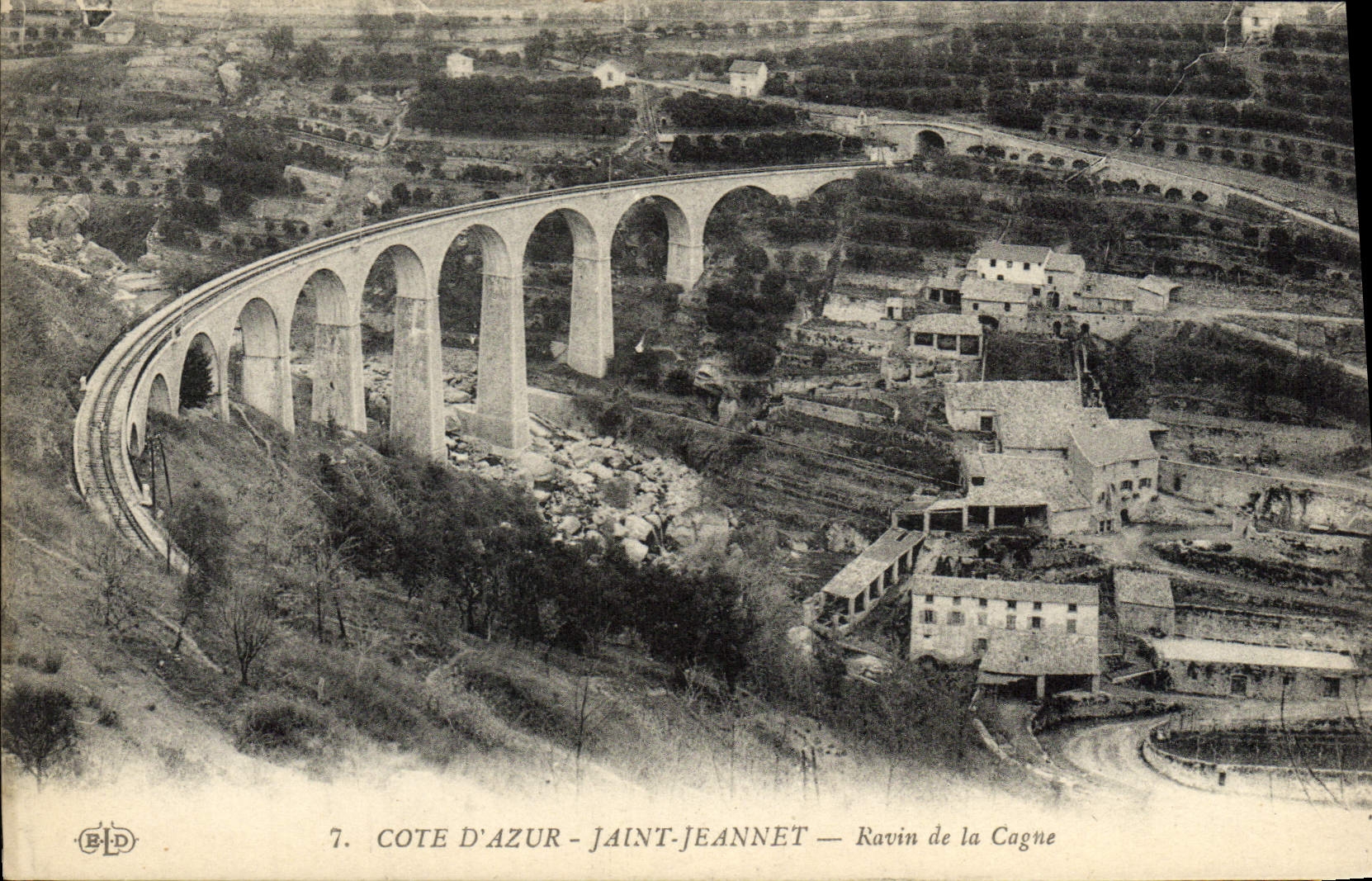 CPA Saint Jeannet Ravin de la Cagne