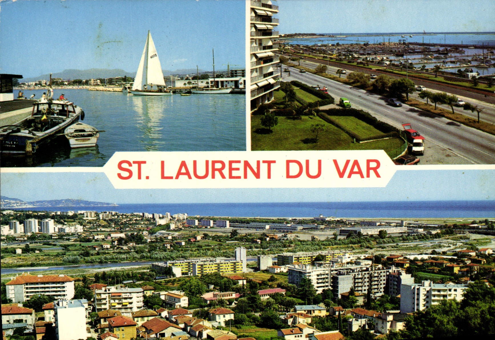 MODERN CARD Saint Laurent of the VAr the port View