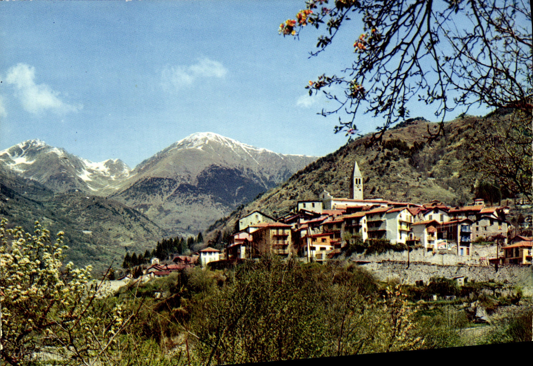 CPM Saint Martin Vesubie Vue Generale Au fond la cime Archas et la cime de la Valette
