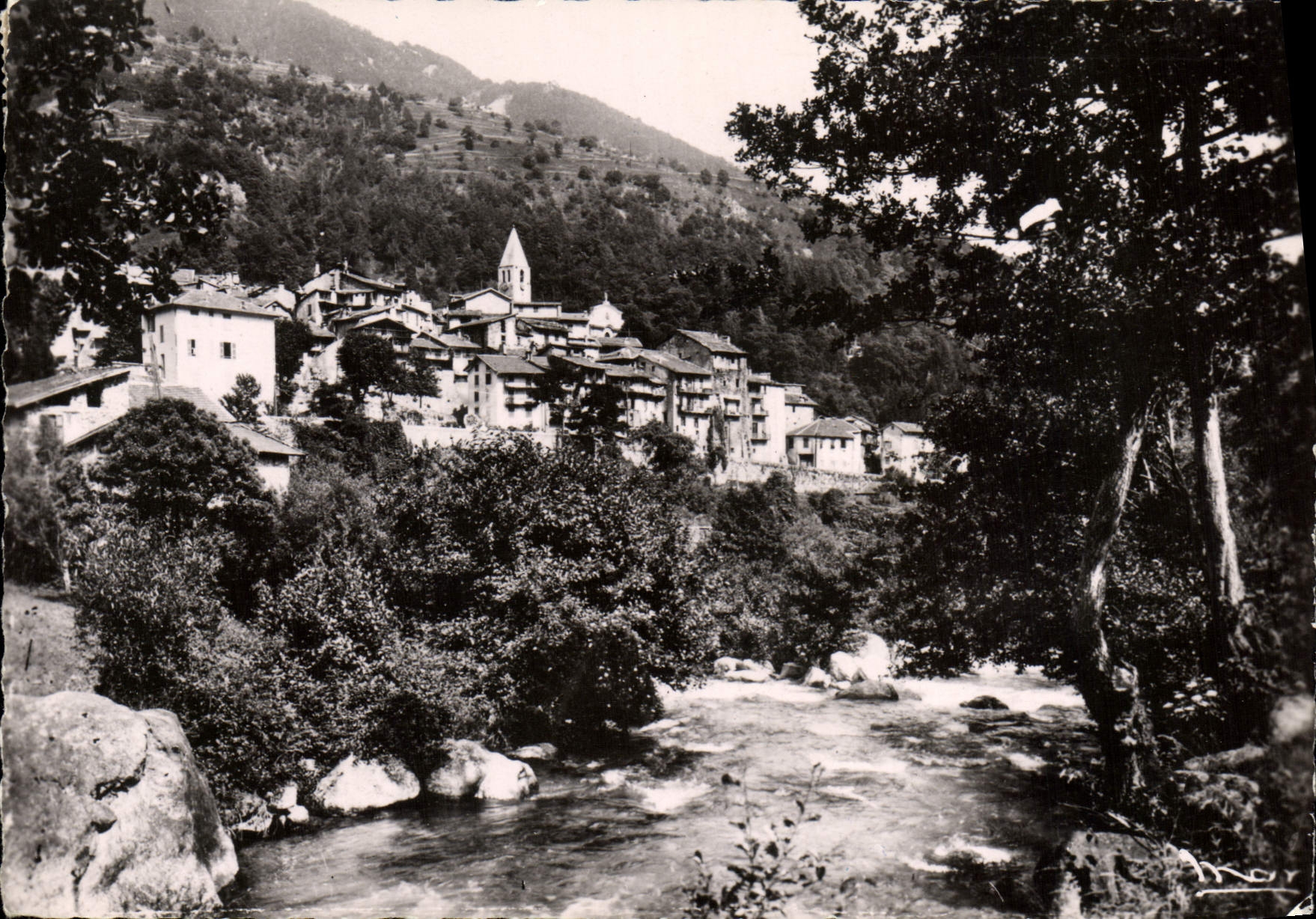 MODERN CARD Holy Martin Vesubie View