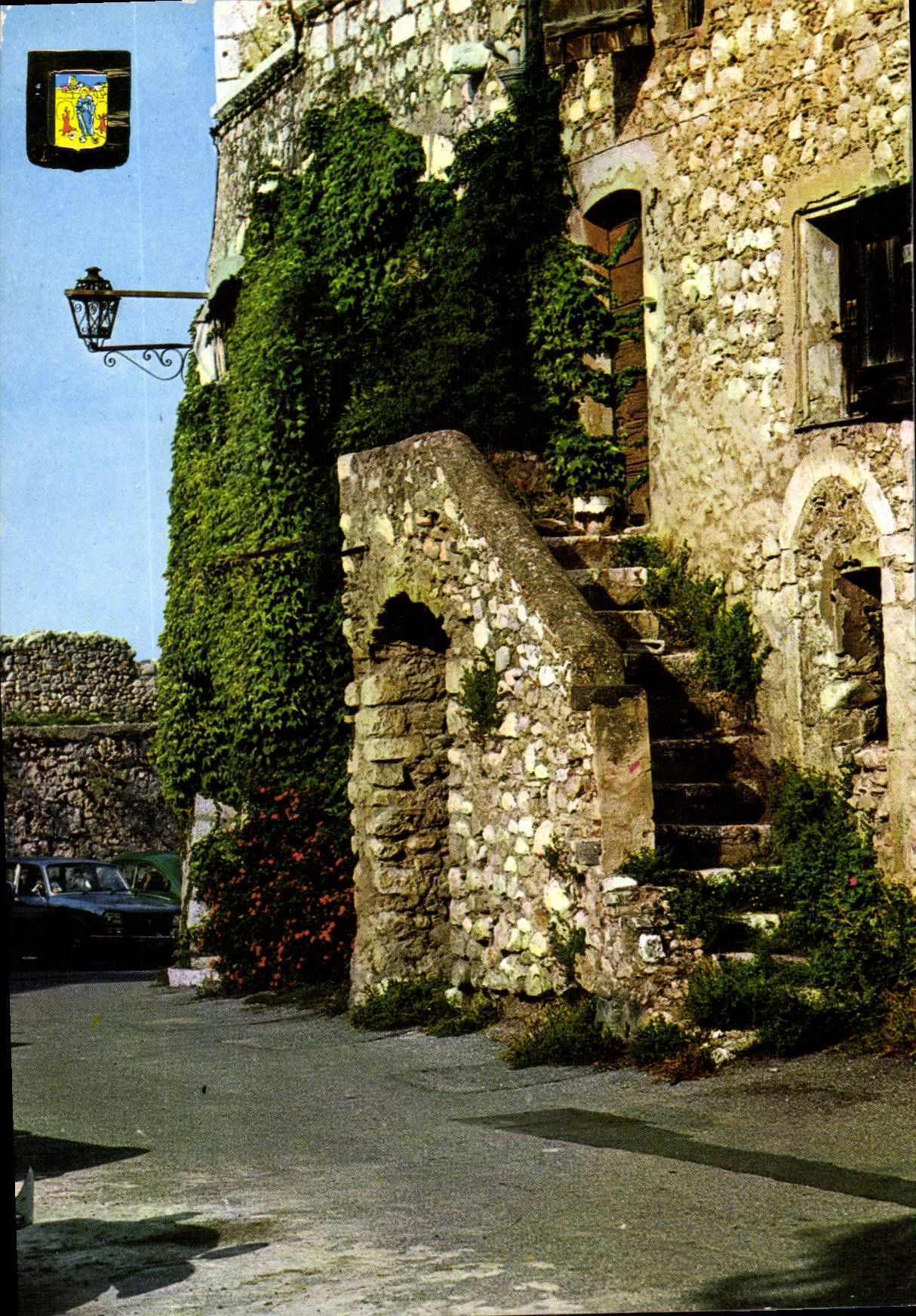 MODERN CARD Saint Paul Dimensions Azure French Riviera a typical corner of the old village