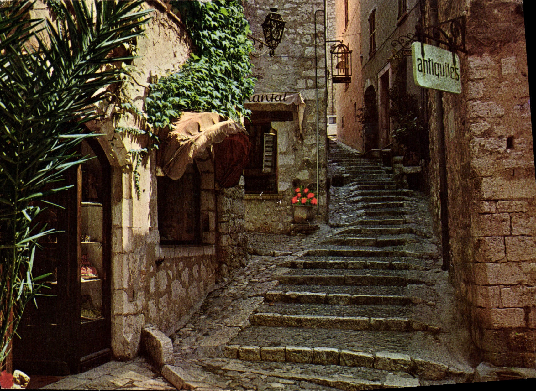 MODERN CARD Saint Paul Dimensions Azure French Riviera Vieille street picturesque Antiquites