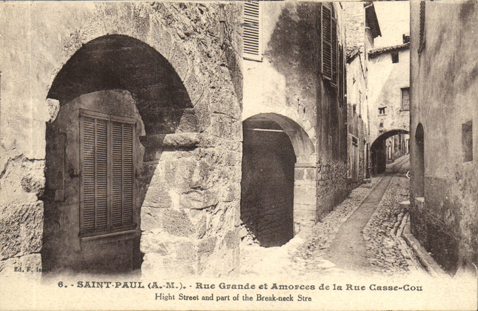 CPA Saint Paul Rue Grande et Amorces de la Rue Casse Cou