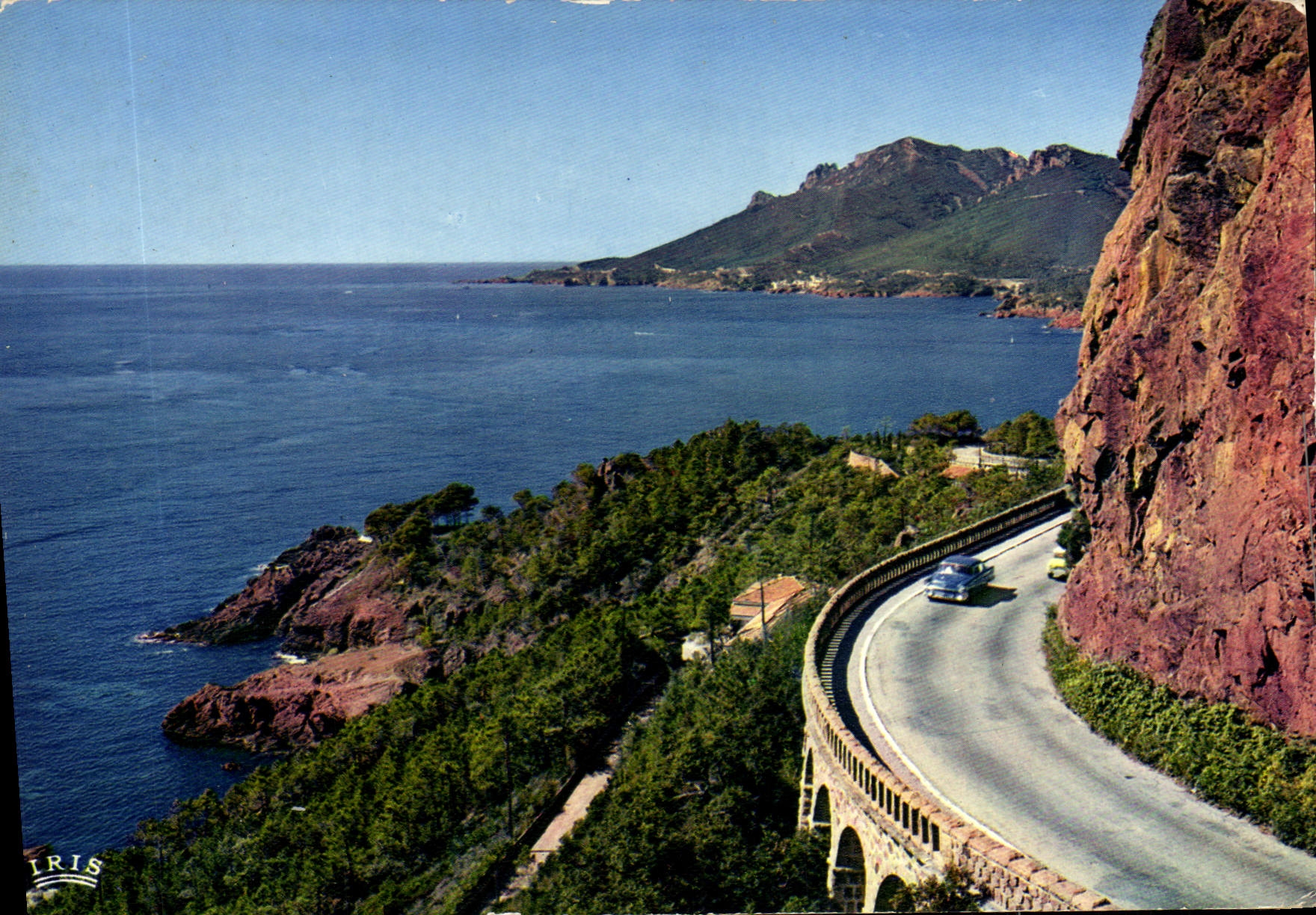 POSTAL MODERNA camino de la cornisa del oro