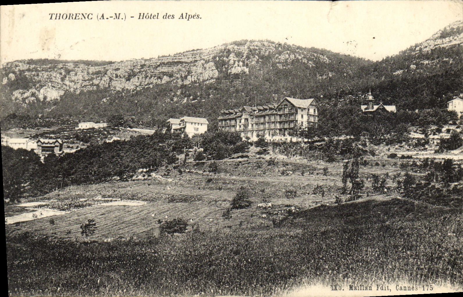 Hotel de Theoule de la POSTAL de la VENDIMIA de las montan@as