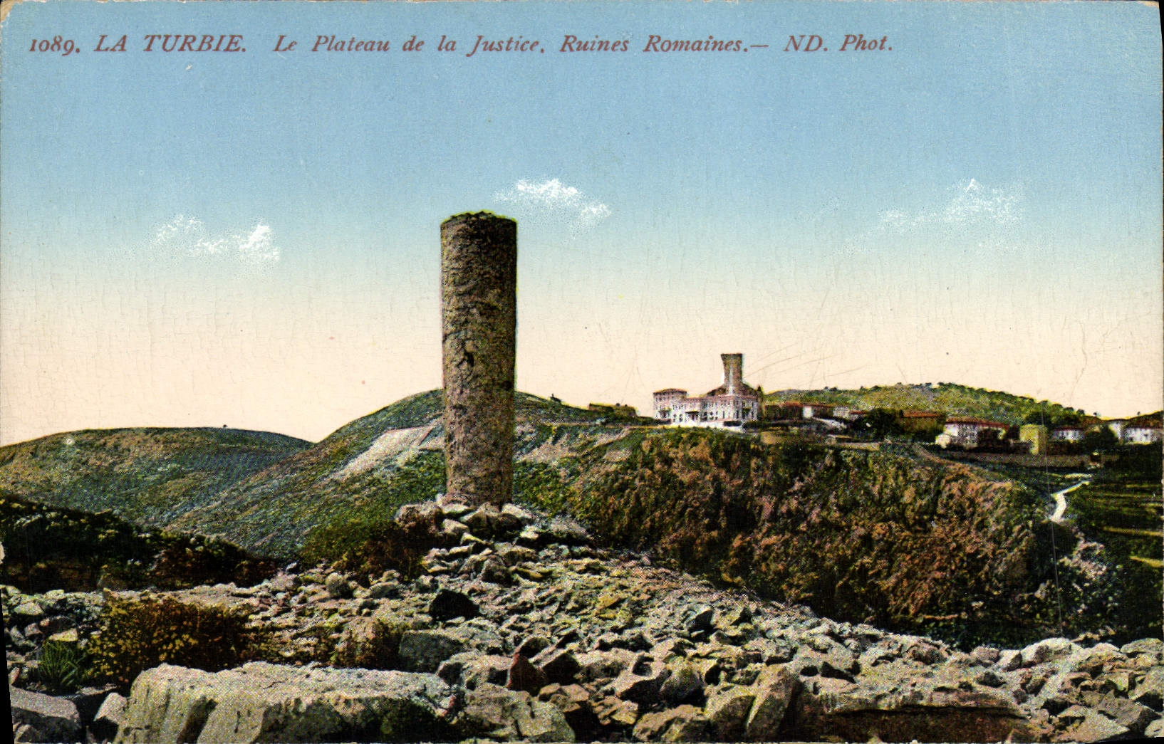 CPA La Turbie Le Plateau de La Justice Ruines Romaines