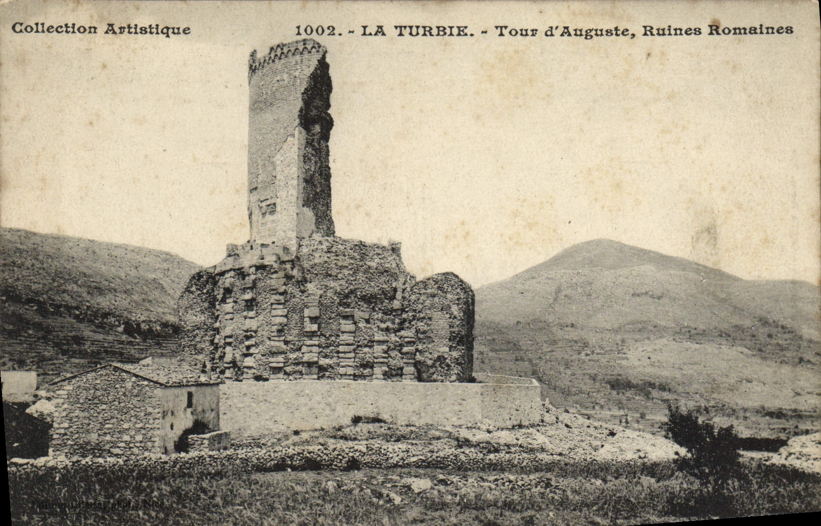 CPA La Turbie Tour d'Auguste Ruines Romaines
