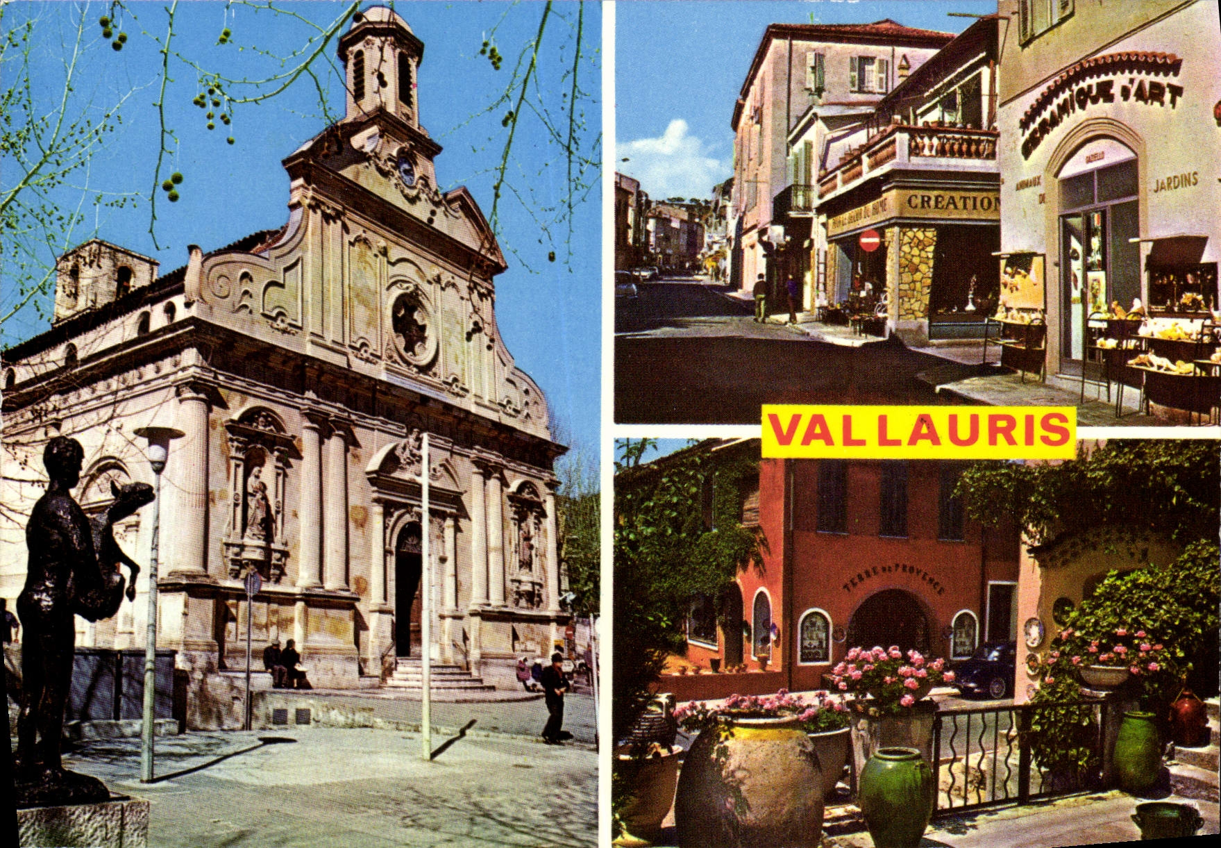 MODERN CARD Vallauris World center of the pottery