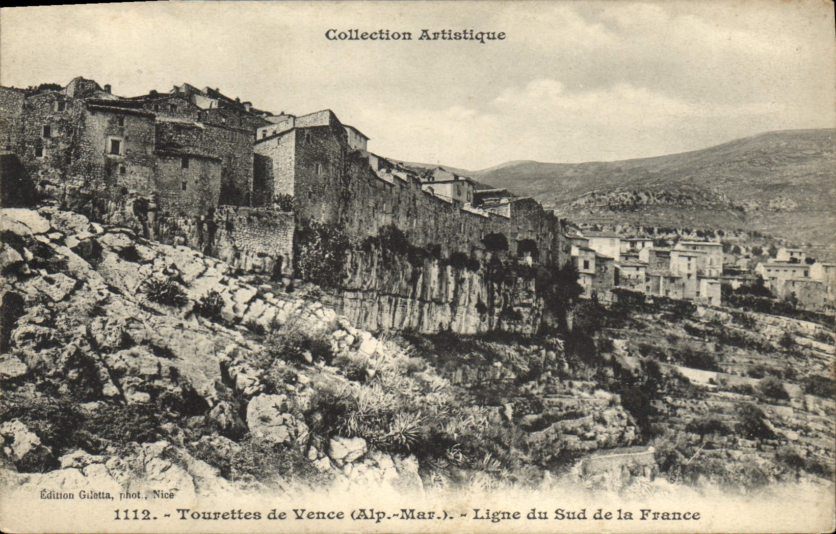 CPA Tourettes de Vence Ligne Du Sud De la France