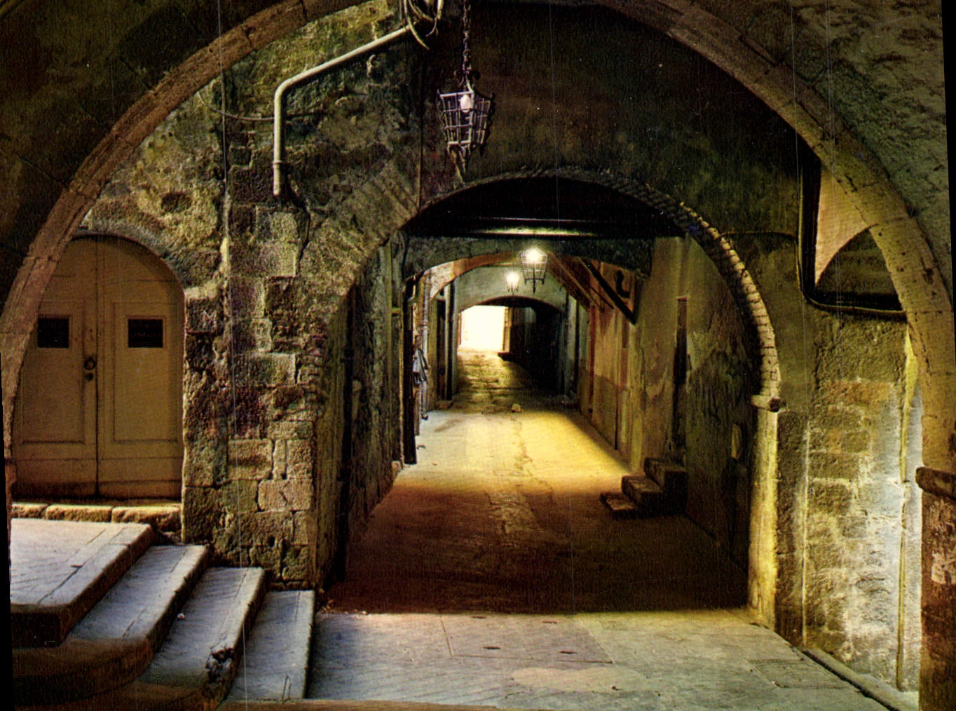 MODERN CARD Villefranche On Sea Vaults of the Obscure Street