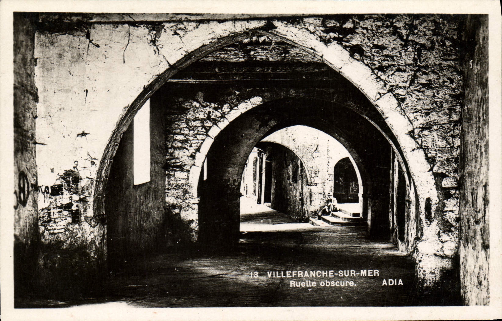 CPA Villefranche Sur Mer Ruelle Obscure