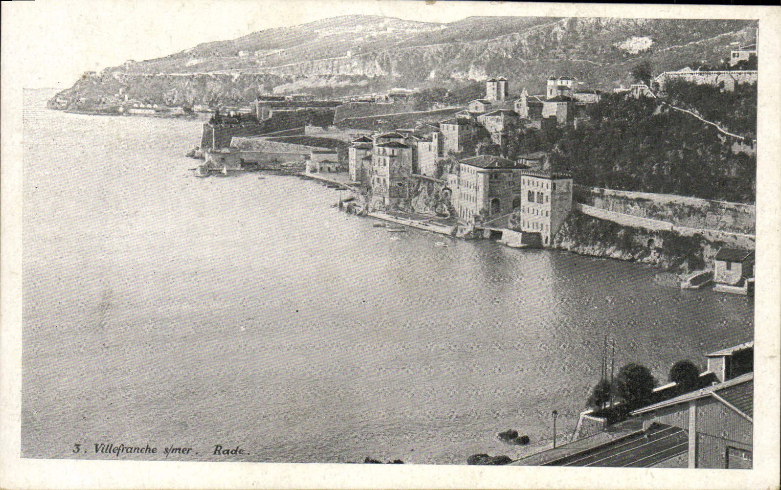 VINTAGE POSTCARD Villefranche on Mer Splits
