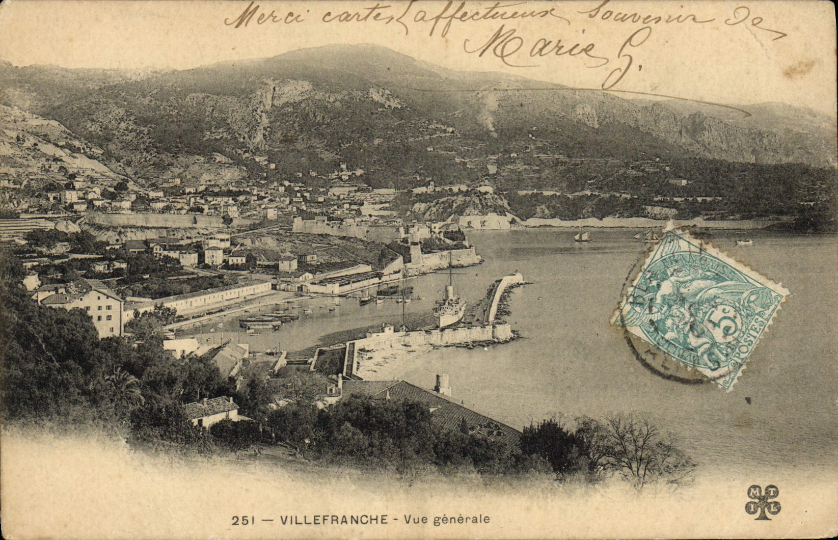 CPA Villefranche Vue Generale