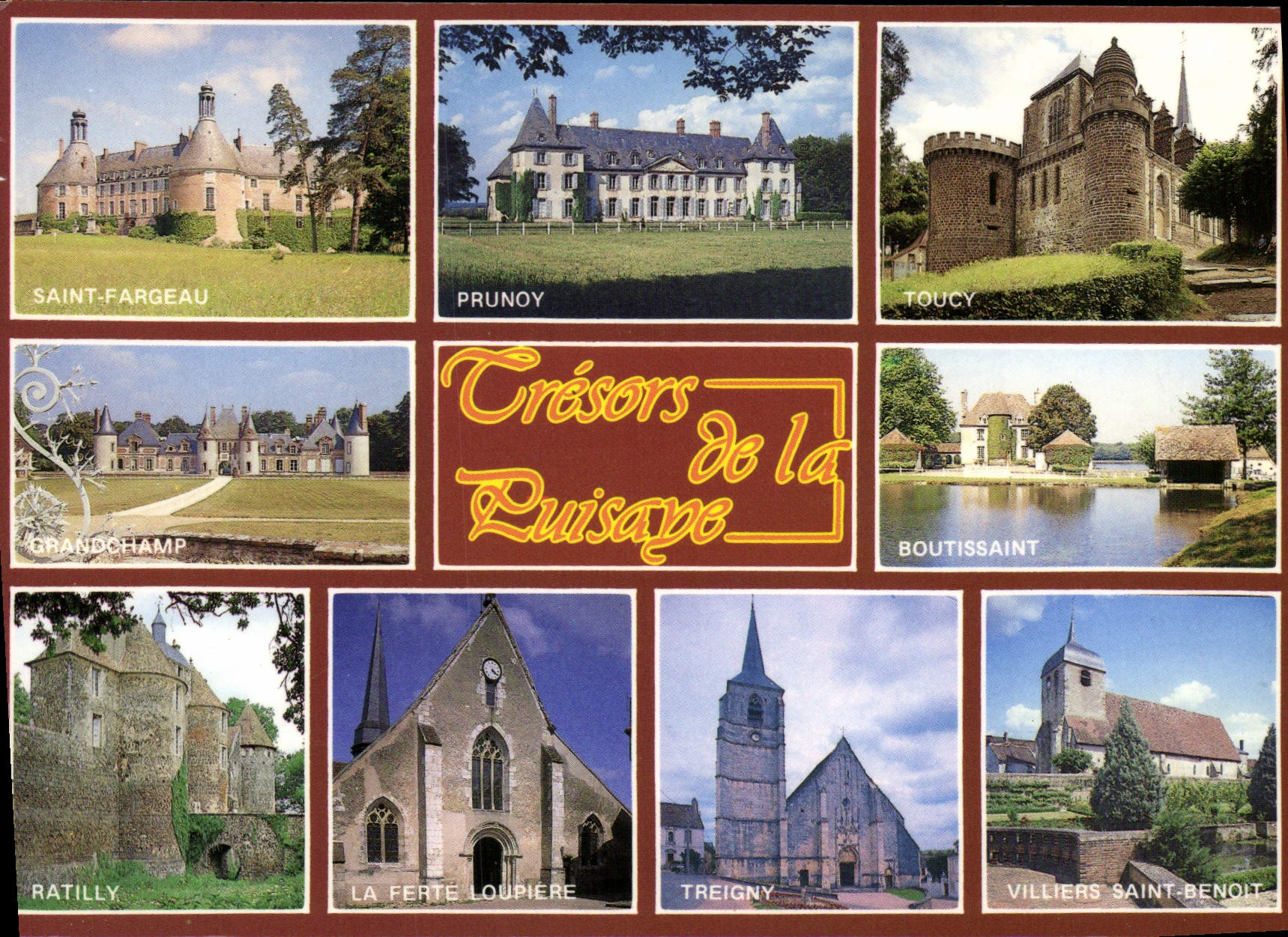 MODERN CARD Treasures of Holy Pusiaye Fargeau Prunoy Toucy Boutissant Ratilly Trigny