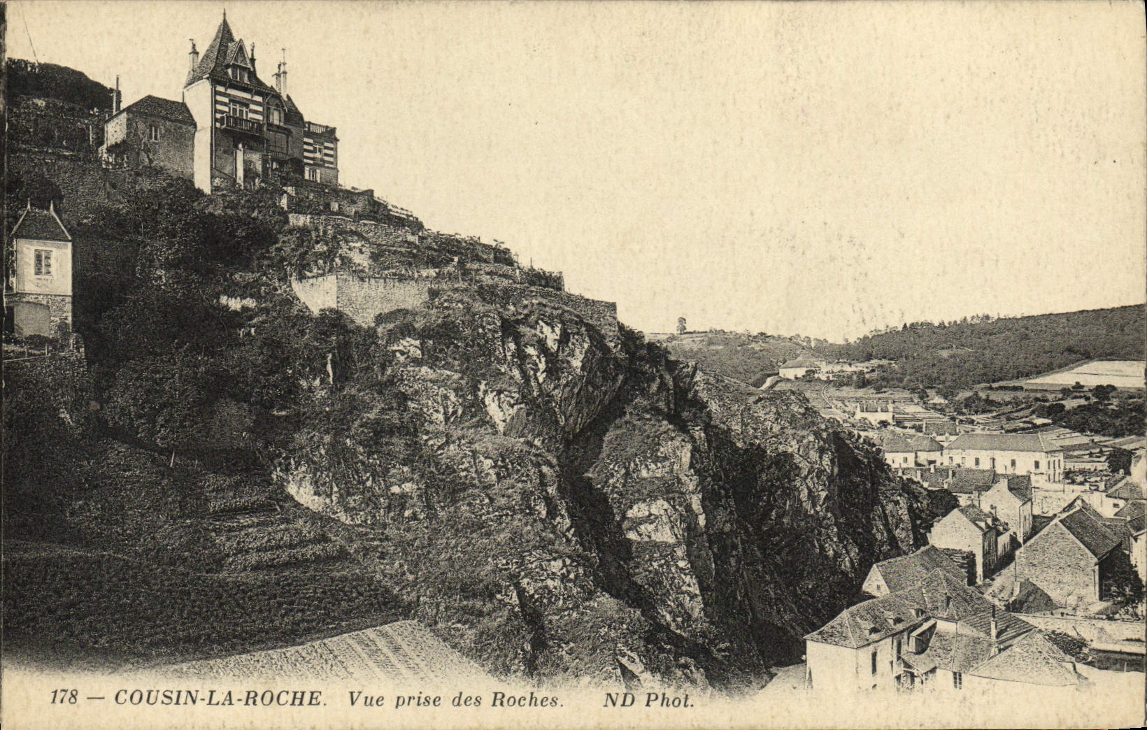 VINTAGE POSTCARD Cousin the Rock Seen from of the Rocks