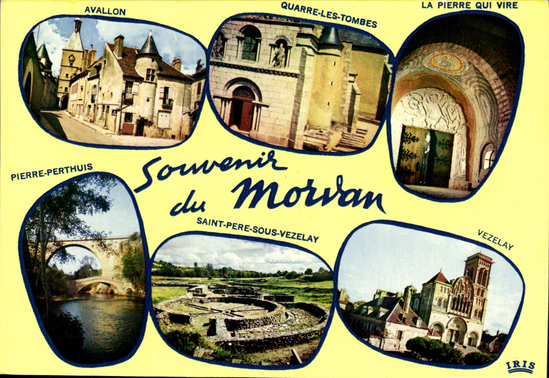 CPM Souvenir Du Morvan Avallon Quarre les Tombes La Pierre qui Vire Pierre Perthuis Vezelay