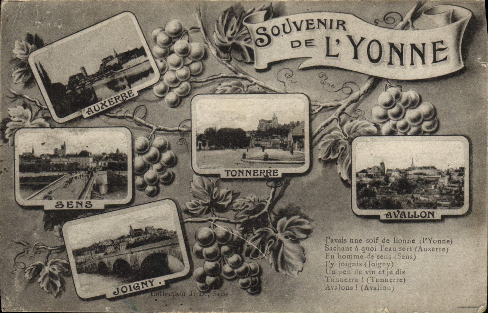 CPA Souvenir de L'Yonne 