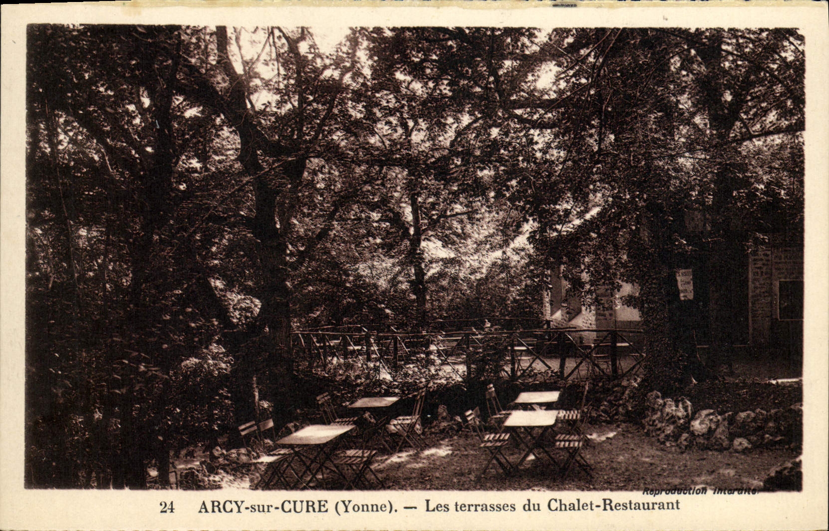 VINTAGE POSTCARD Arcy On Cury Terraces Of the Restoring Country cottage