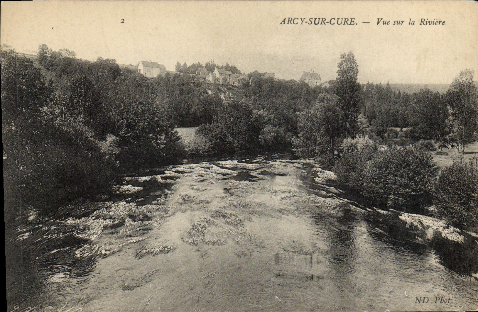 CPA Arcy Sur Cury Vue Sur la Riviere