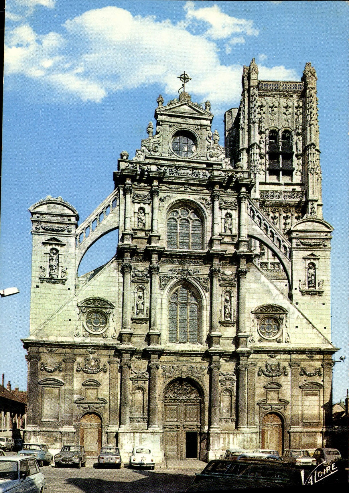 MODERN CARD Auxerre the Church Saint Pierre