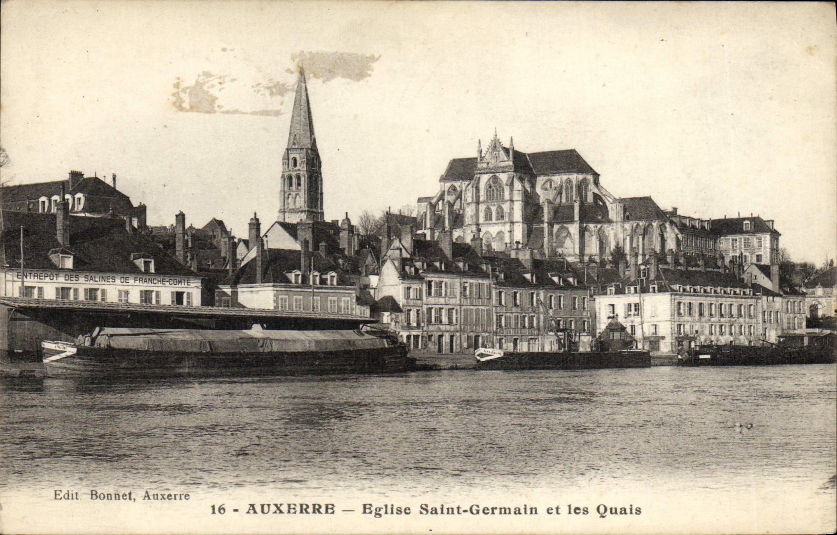 CPA Auxerre Eglise Saint Germain et les Quais