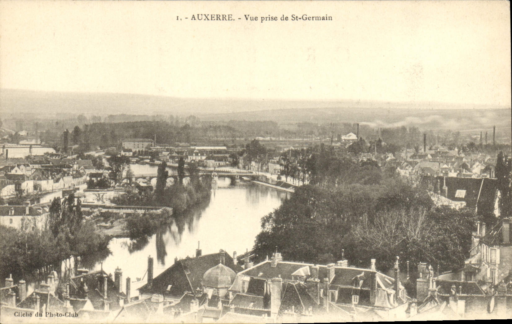 CPA Auxerre Vue Prise de Saint Germain