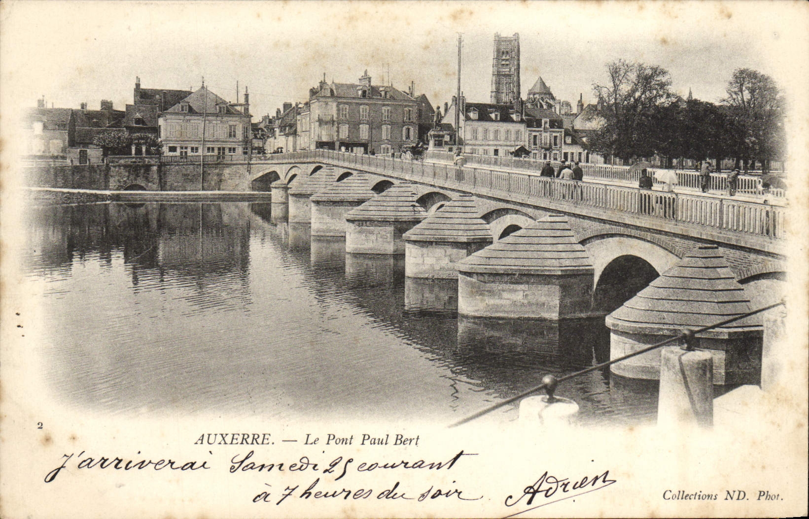 CPA Auxerre Le Pont Paul Bert