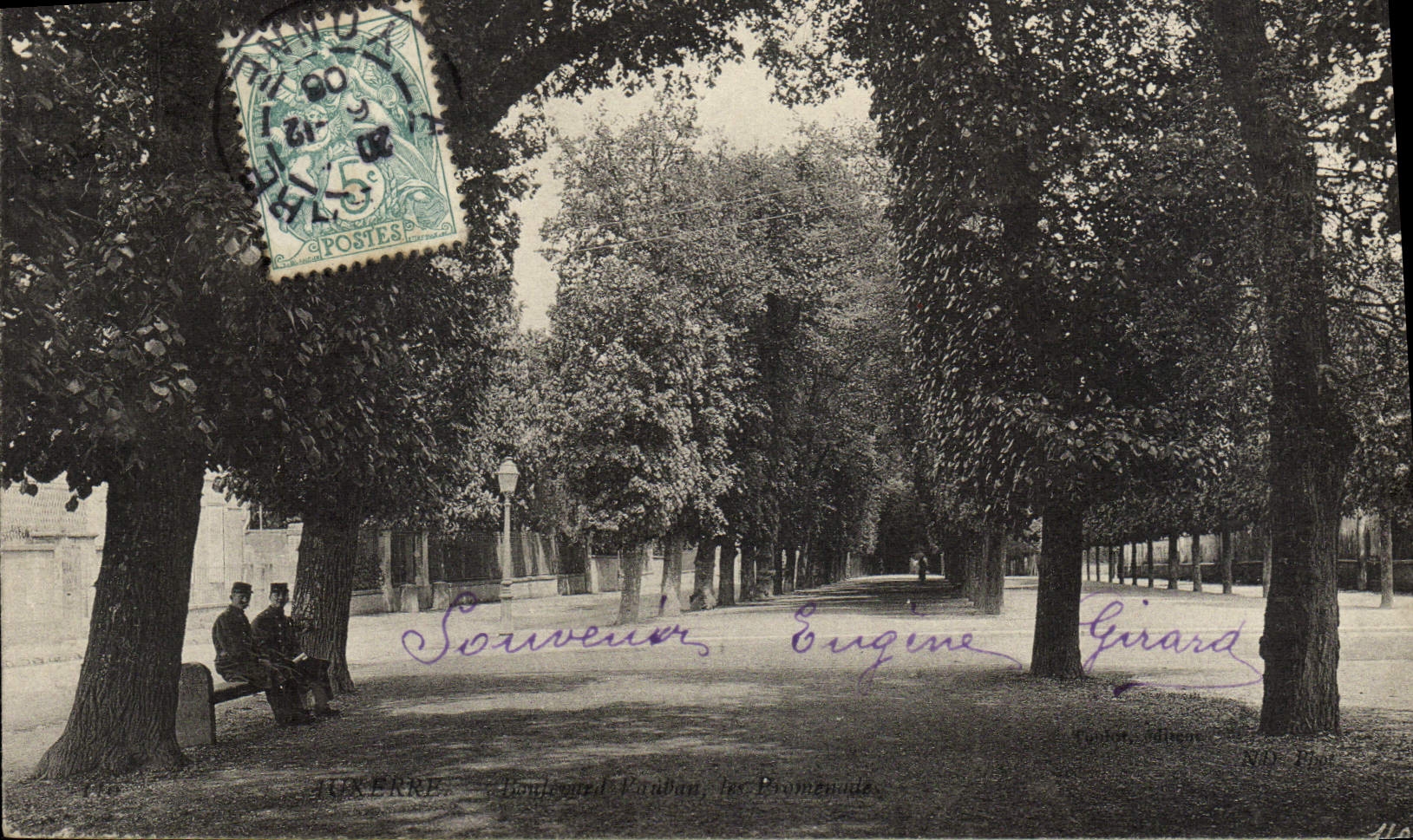 CPA Auxerre Boulevard Vailhan 