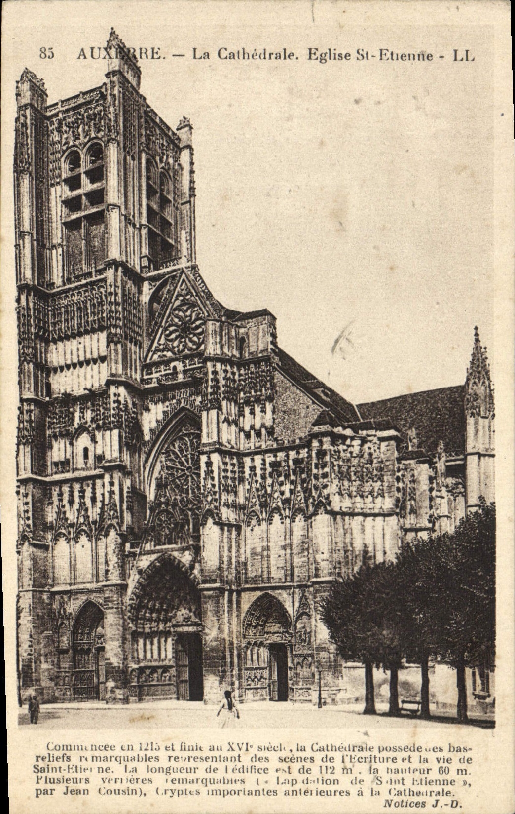 CPA Auxerre La Cathedrale Eglise St Etienne