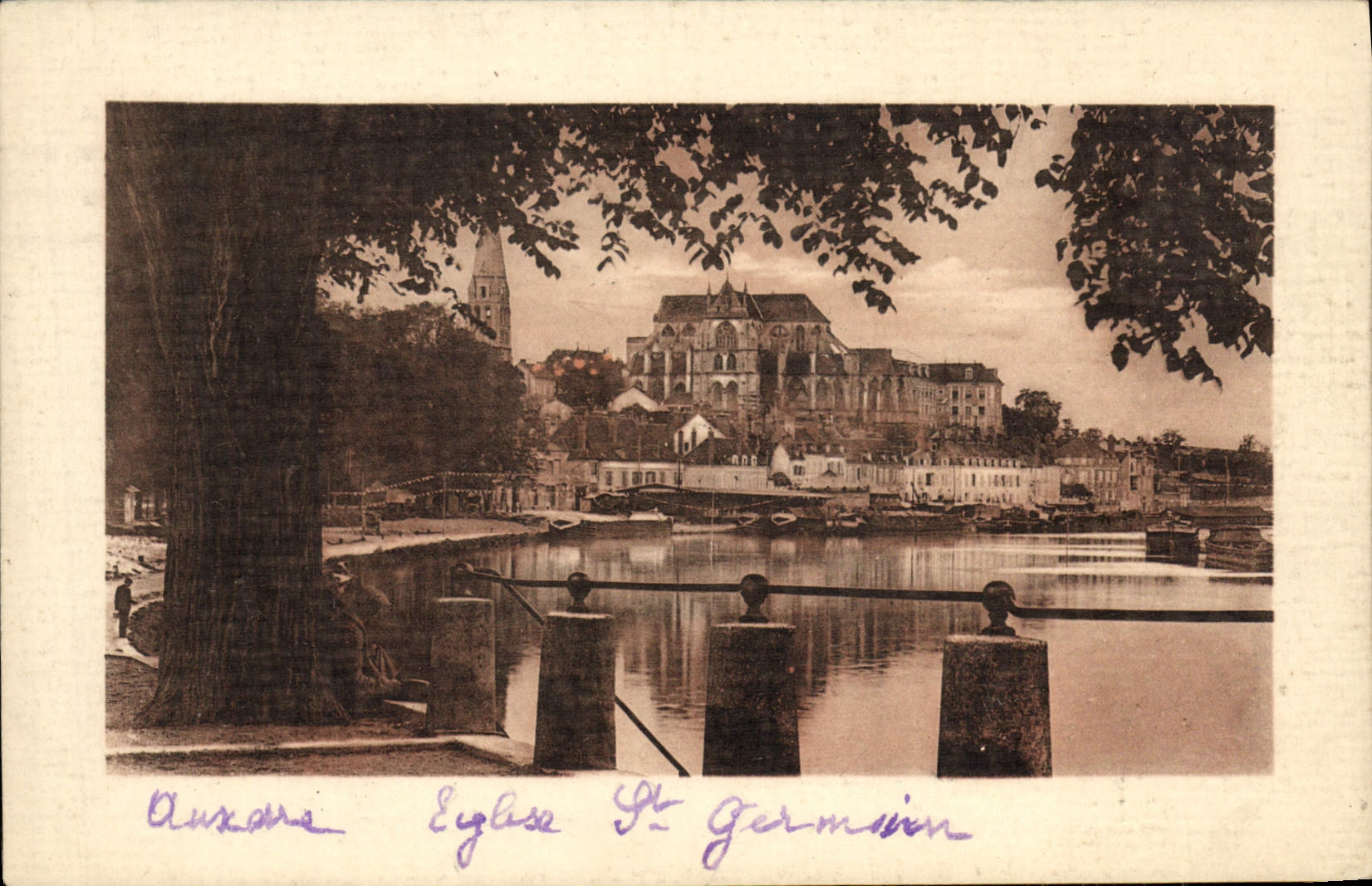 CPA Auxerre Eglise St Germain 