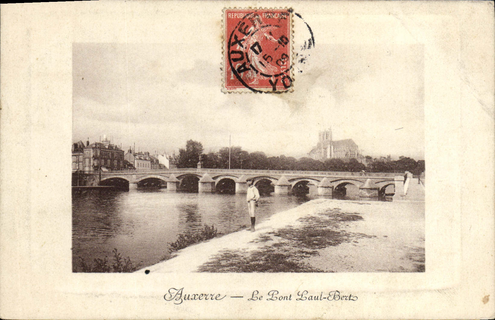 CPA Auxerre Le Pont De Paut Bert