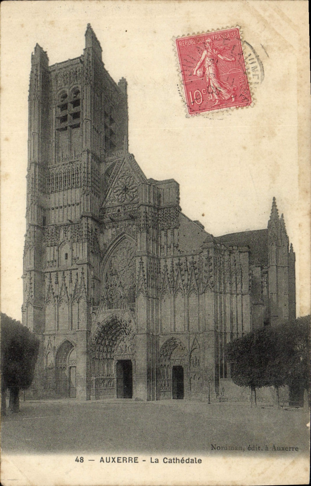 CPA Auxerre La Cathedrale