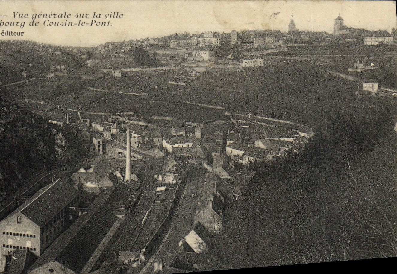 CPA Avallon Vue Generale Sur La Ville Bourg De Cousin Le Pont
