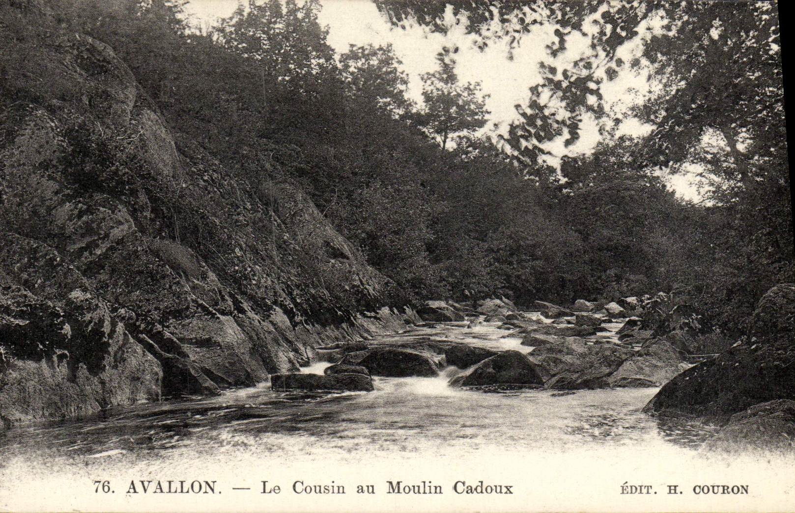 CPA Avallon Le Cousin Au Moulin Cadoux