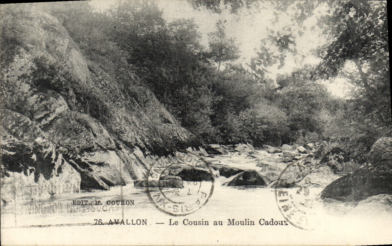 CPA Avallon Le Cousin Au Moulin Cadoux
