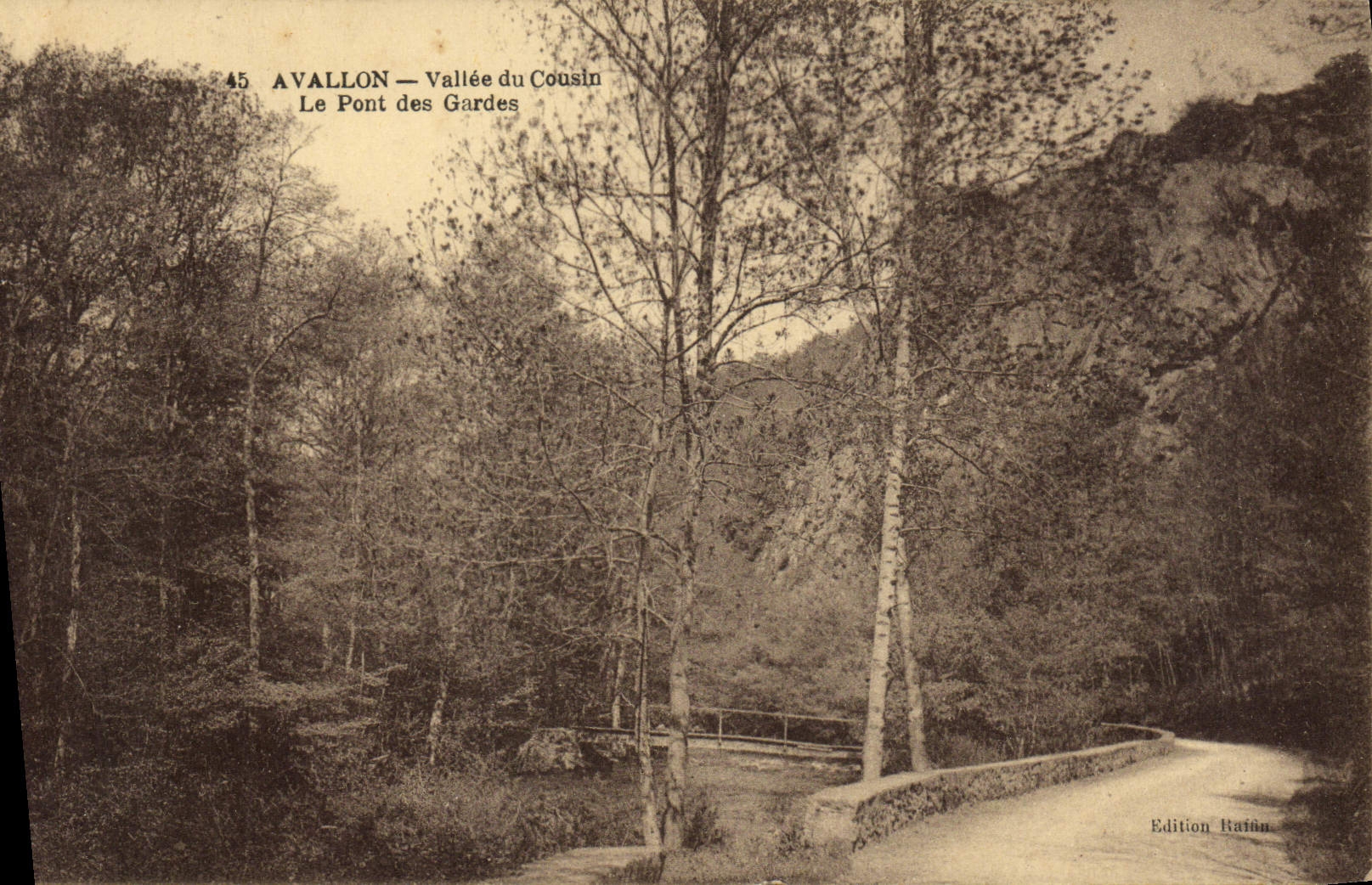 CPA Avallon Vallee Du Cousin Le Pont Des Gardes