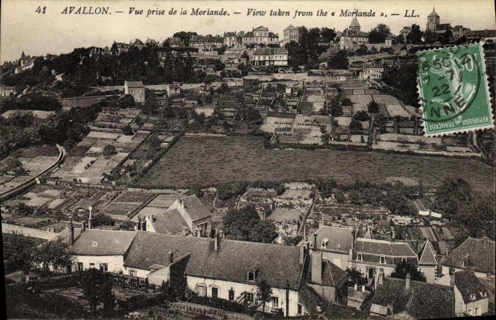 CPA Avallon Vue Prise De La Morlande